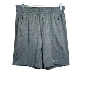 Men’s NOBULL Lightweight Knit Shorts 9" Gray Heather Size M B28